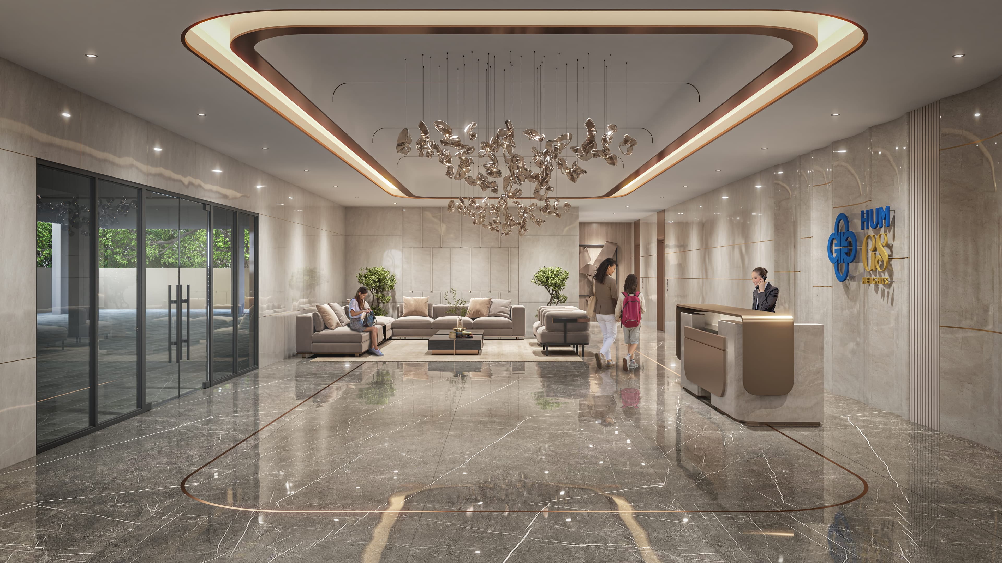 Lobby at HUM GS Heights