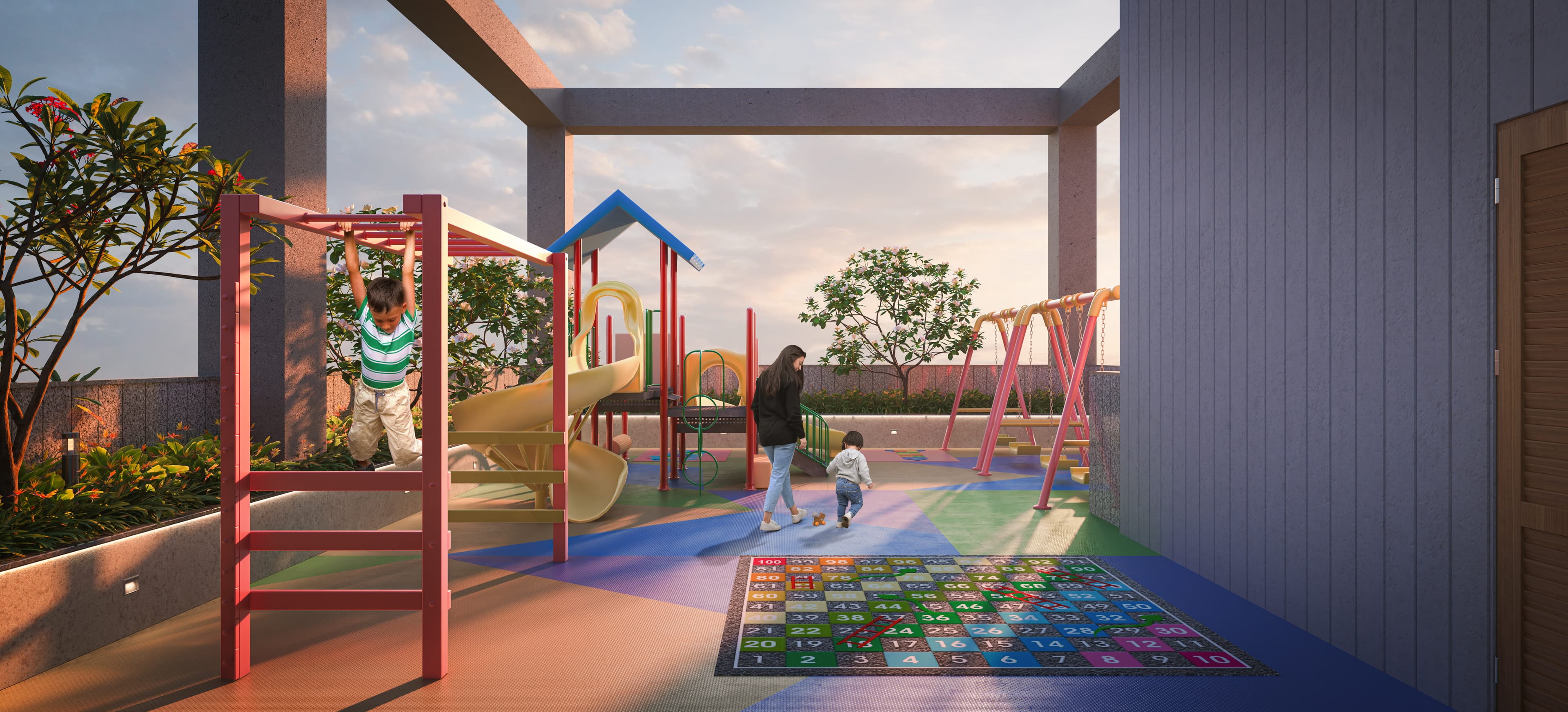 Kids play area at HUM GS Heights